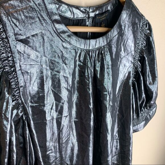 Current Air- Shirred Blouse (Platinum) - Picture 4 of 11